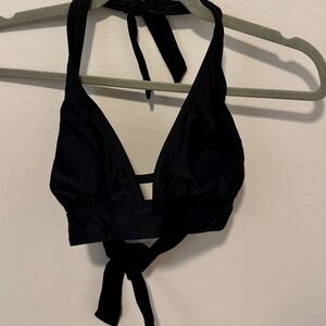 Old Navy Bikini Top Womens Medium Black Triangle Swimwear Halter